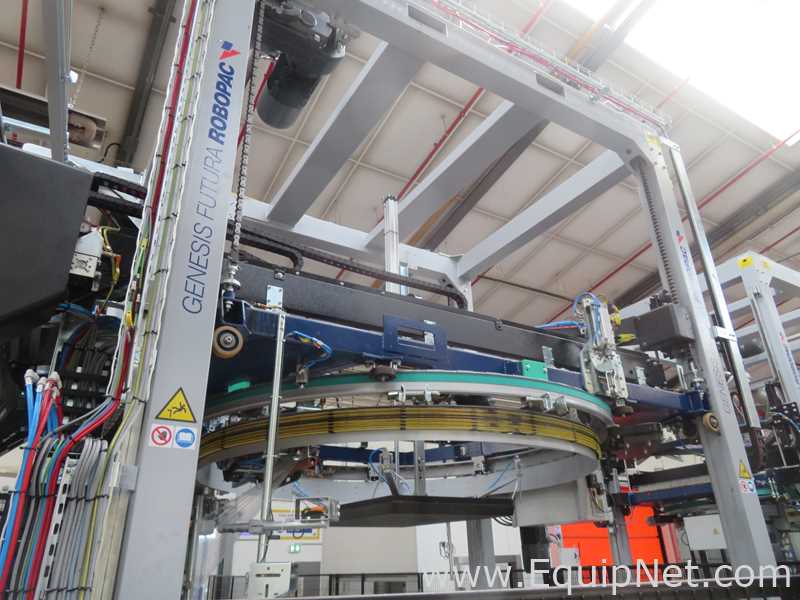 Robopac Genesis Futura HS High-Speed Automatic Stretch Wrapper With Wrapping Machine- Packing Area