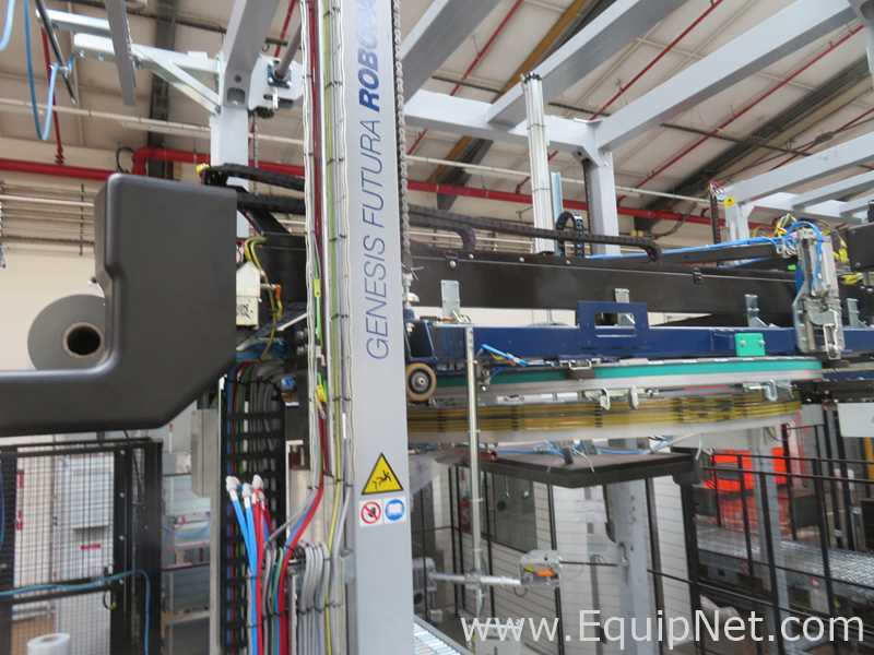Robopac Genesis Futura HS High-Speed Automatic Stretch Wrapper With Wrapping Machine- Packing Area