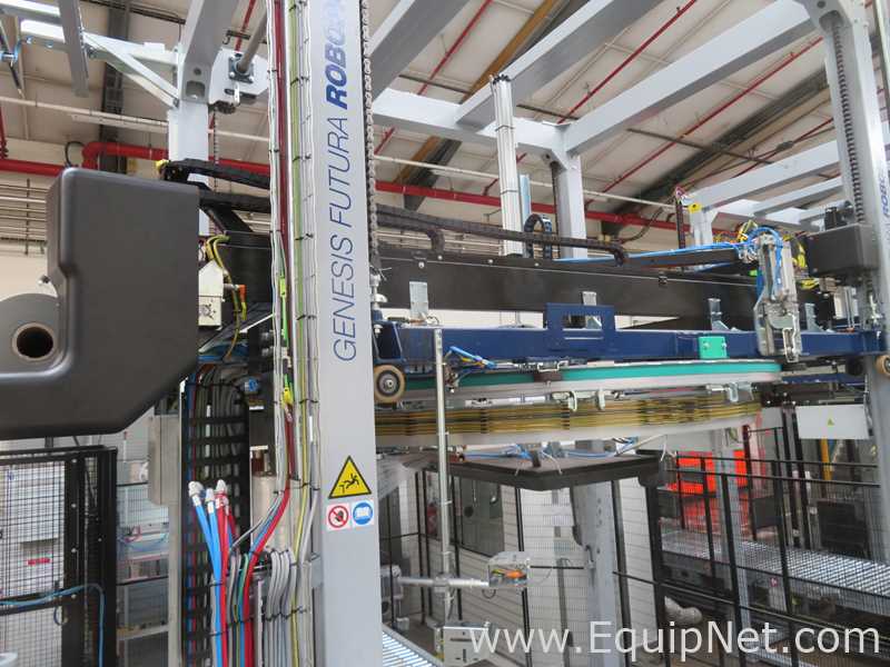 Robopac Genesis Futura HS High-Speed Automatic Stretch Wrapper With Wrapping Machine- Packing Area