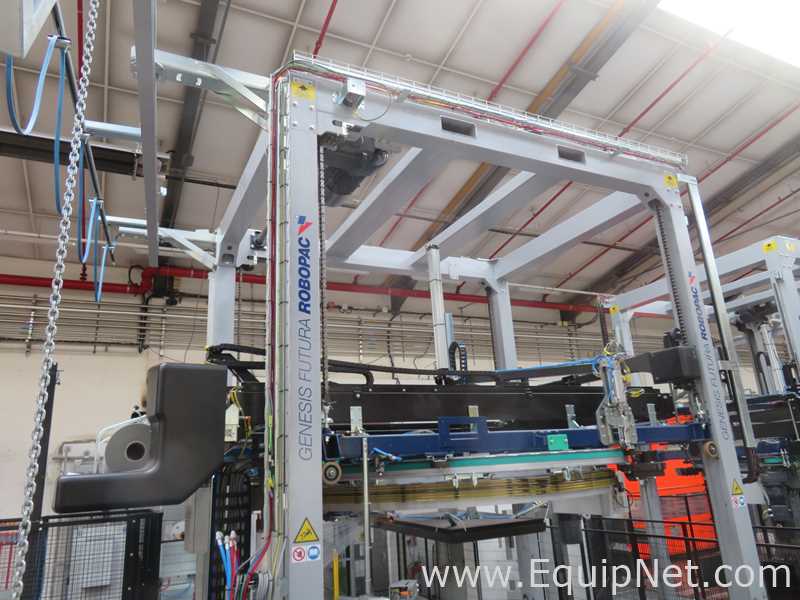 Robopac Genesis Futura HS High-Speed Automatic Stretch Wrapper With Wrapping Machine- Packing Area