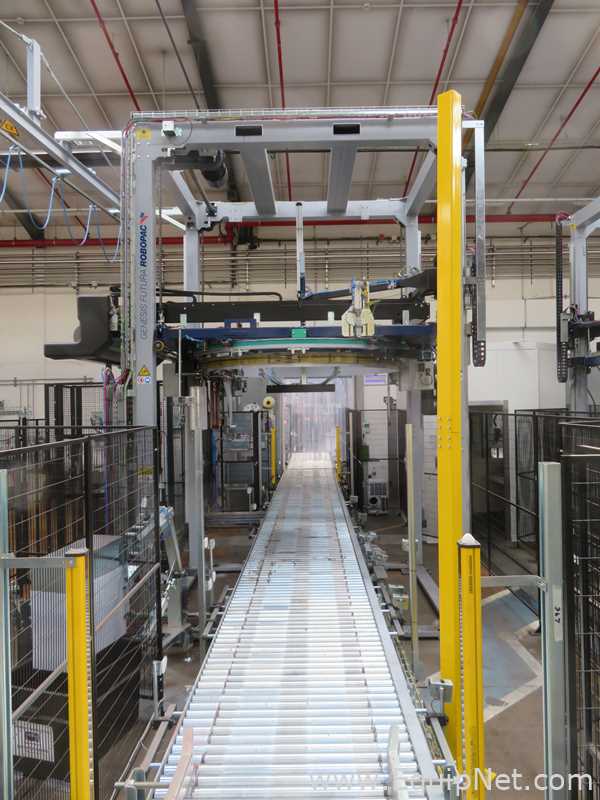 Robopac Genesis Futura HS High-Speed Automatic Stretch Wrapper With Wrapping Machine- Packing Area