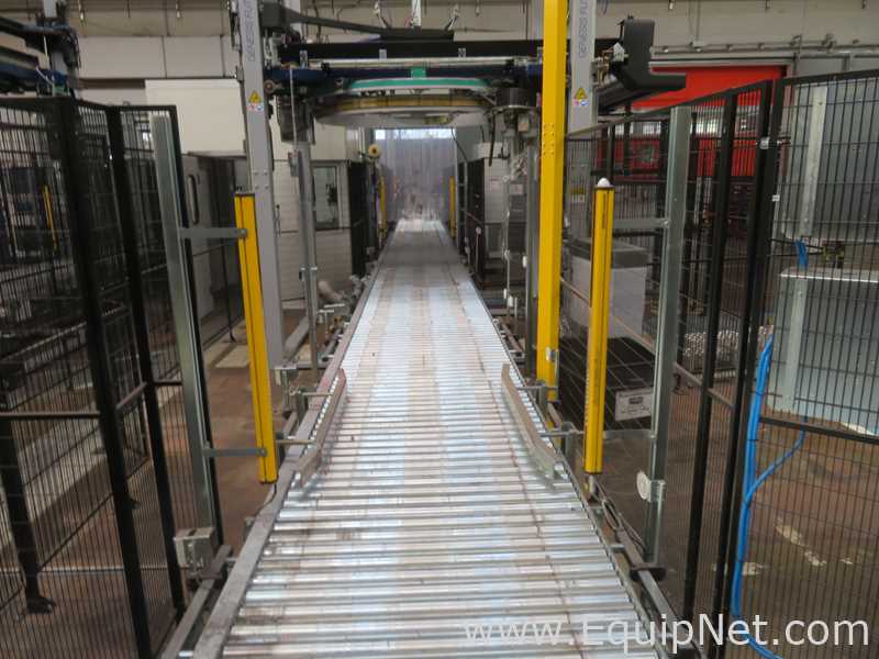 Robopac Genesis Futura HS High-Speed Automatic Stretch Wrapper With Wrapping Machine- Packing Area