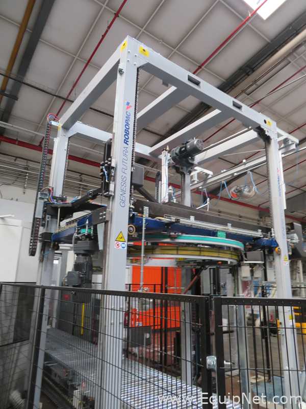 Robopac Genesis Futura HS High-Speed Automatic Stretch Wrapper With Wrapping Machine- Packing Area
