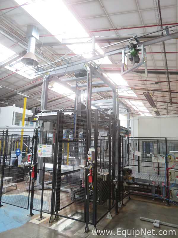 Robopac Genesis Futura HS High-Speed Automatic Stretch Wrapper With Wrapping Machine- Packing Area