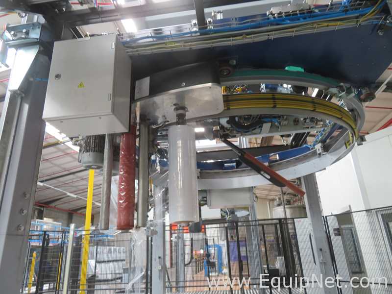 Robopac Genesis Futura HS High-Speed Automatic Stretch Wrapper With Wrapping Machine- Packing Area
