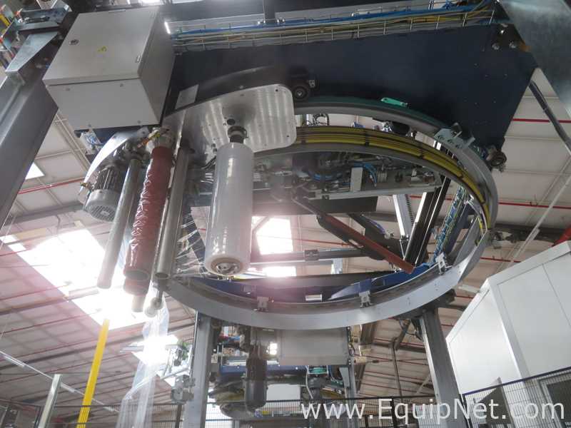 Robopac Genesis Futura HS High-Speed Automatic Stretch Wrapper With Wrapping Machine- Packing Area
