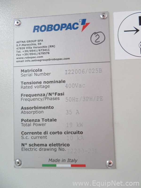 Robopac Genesis Futura HS High-Speed Automatic Stretch Wrapper With Wrapping Machine- Packing Area