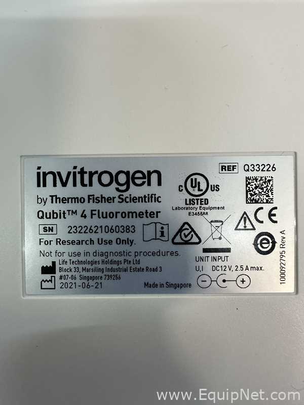 Fluorímetro Invitrogen Qubit 4