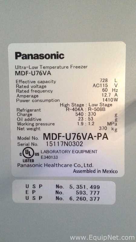 Congelador Panasonic MDF-U76VA-PA