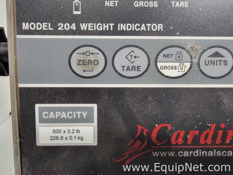 Cardinal Detecto RW-500 Scale with Cardinal Detecto 204 Digital Weight Indicator