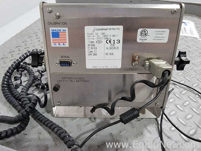 Cardinal Detecto RW-500 Scale with Cardinal Detecto 204 Digital Weight Indicator