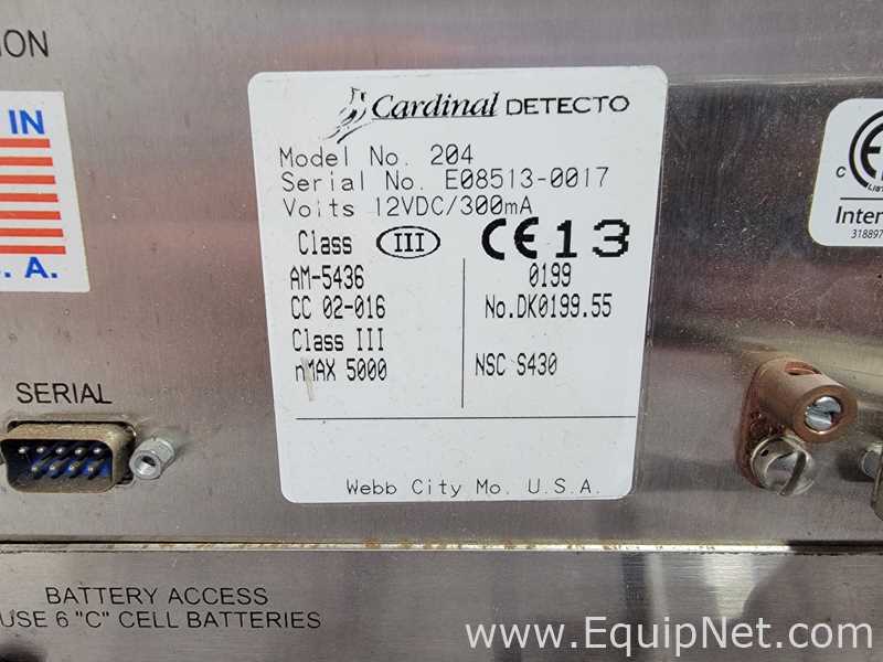 Cardinal Detecto RW-500 Scale with Cardinal Detecto 204 Digital Weight Indicator