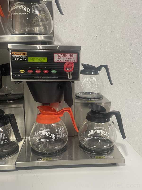 Lot of 5 Curtis Coffee makers with Coffee Pots