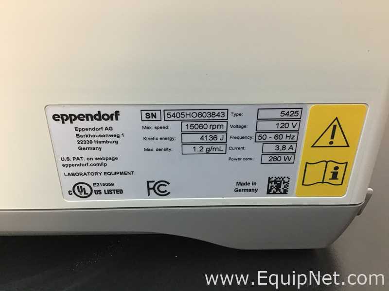 Eppendorf 5425 Laboratory Centrifuge