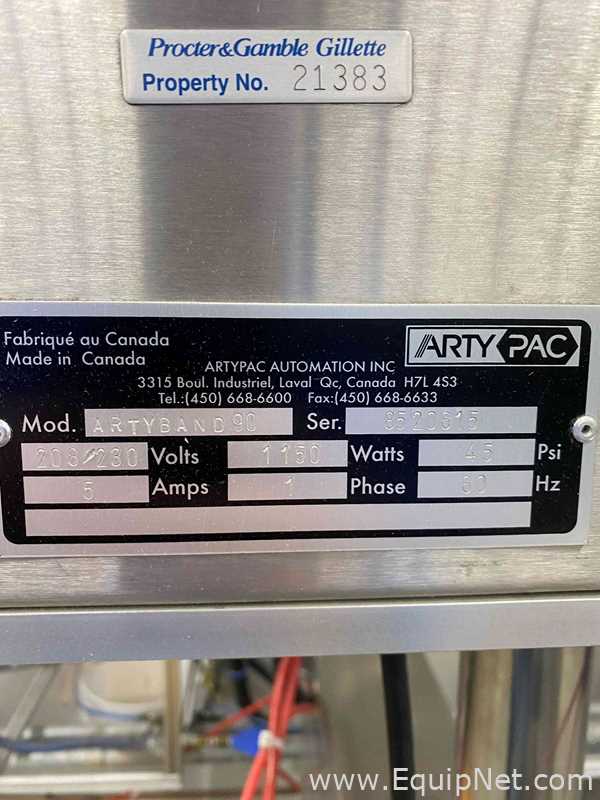 Artypac Automation Inc. ARTYBAND 90 Automatic Shrink Sleeve Applicator