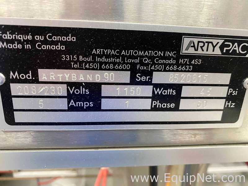 Artypac Automation Inc. ARTYBAND 90 Automatic Shrink Sleeve Applicator
