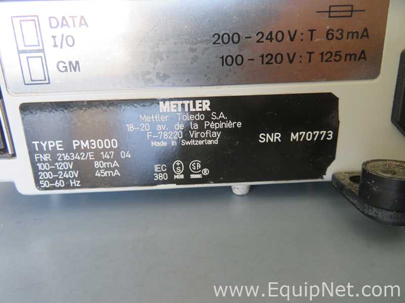 Mettler Toledo PM3000 Balance- R and D