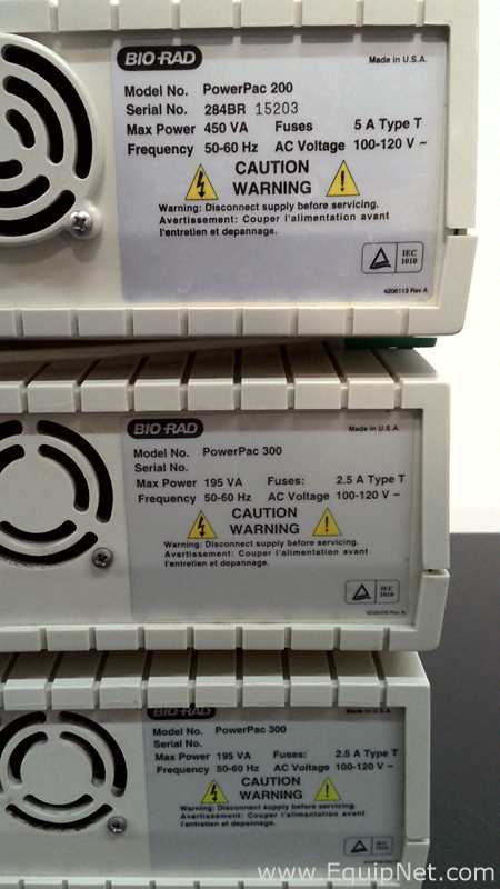 Lote de  Electroforesis Bio-Rad PowerPac
