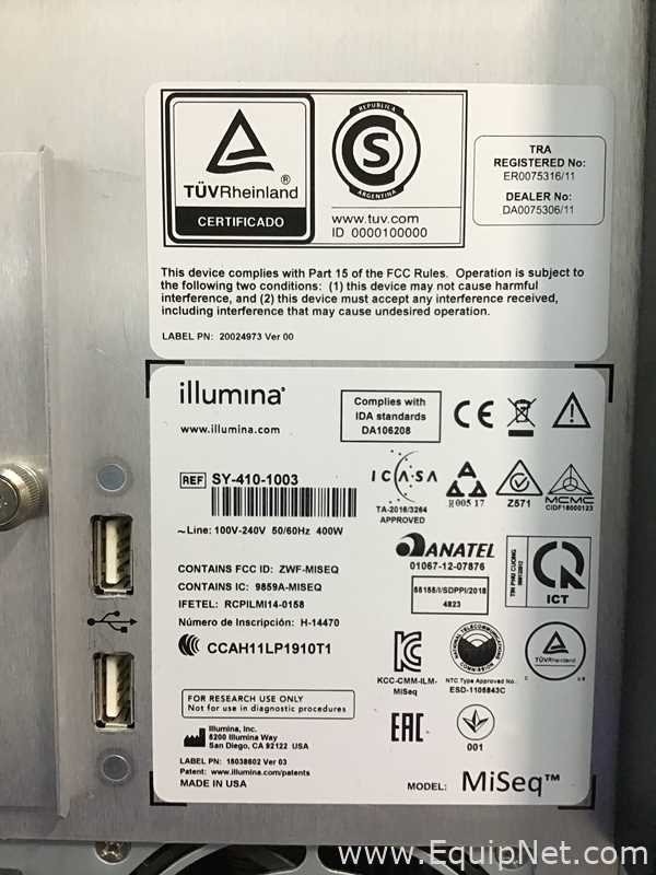 Illumina Miseq Sequencer