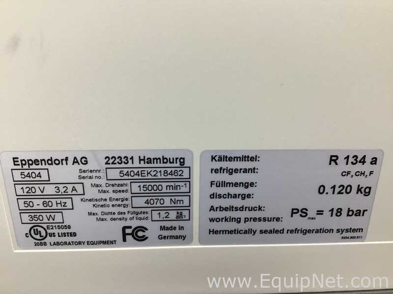 Lot Of 2 Eppendorf Laboratory Centrifuges