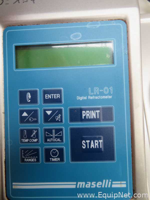 Maselli Misure LR-01 Digital Refractometer- Production Line