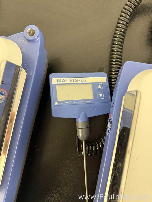 Lot of 4 IKA C-MAG HS 7 Hot Plate Stirrer with ETS-D5 Temperature Controller