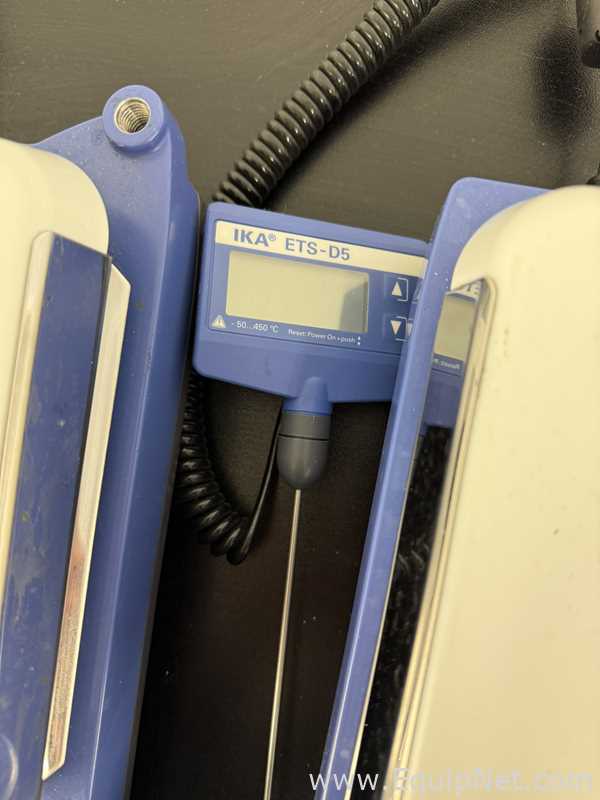 Lot of 4 IKA C-MAG HS 7 Hot Plate Stirrer with ETS-D5 Temperature Controller