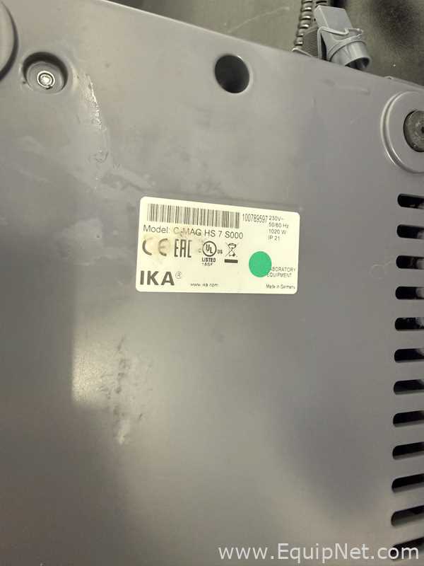 Lot of 4 IKA C-MAG HS 7 Hot Plate Stirrer with ETS-D5 Temperature Controller