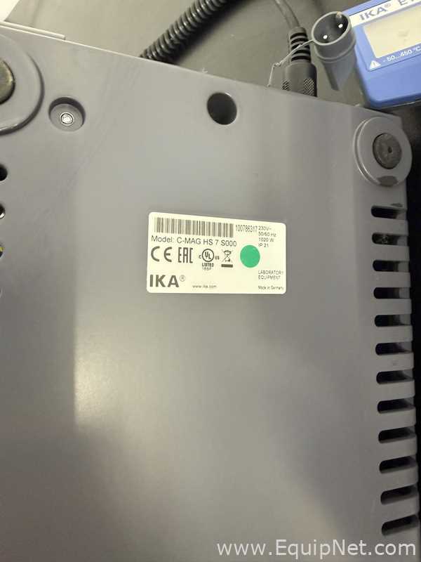 Lot of 4 IKA C-MAG HS 7 Hot Plate Stirrer with ETS-D5 Temperature Controller