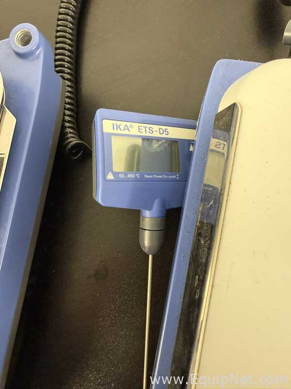 Lot of 4 IKA C-MAG HS 7 Hot Plate Stirrer with ETS-D5 Temperature Controller