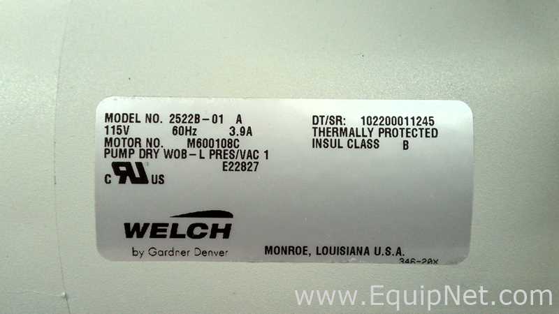 Welch 2522B-01 Vacuum Pump