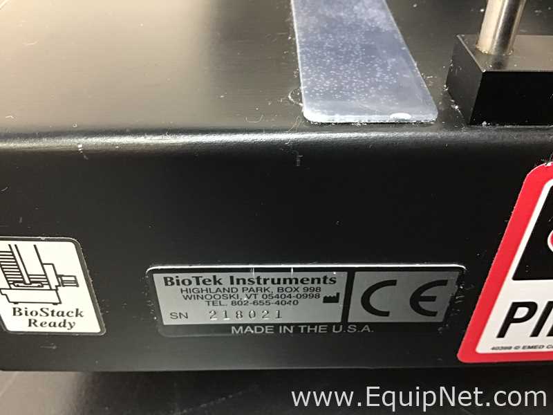 BioTek Instruments ELx405 Select CW Microplate Washer With BioStack, Pump And Valve Module