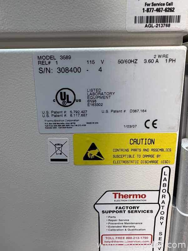 Incubadora Thermo Electron Corporation 3589