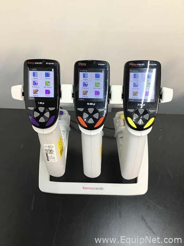 Lote de 4 Pipeteador Thermo Scientific E1-ClipTip