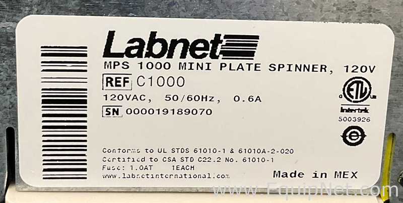 Centrífuga para laboratorio Labnet International MPS 1000