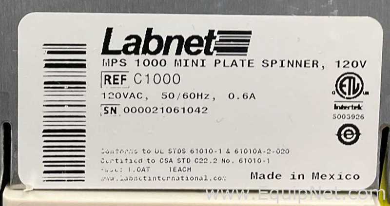 Centrífuga para laboratorio Labnet International MPS 1000