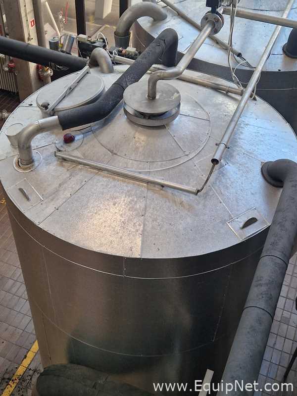 Hinke 12.6 HL - 10.7 bbl Stainless Steel Vertical Jacketted Yeast Tank