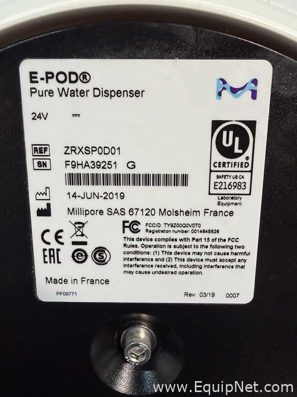 Sistema de Purificación y Destilación de Agua Millipore Elix Advantage 3