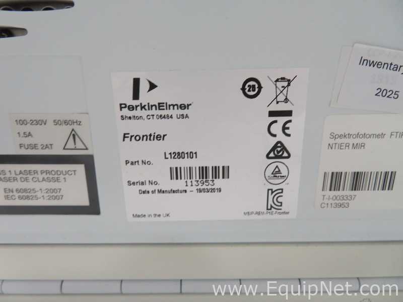 Espectrômetro de Massa Perkin Elmer Frontier FT-NIR