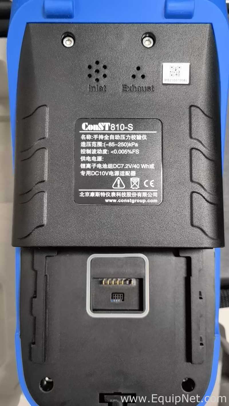 Beijing  ConST 810S Handheld Fully Automatic Pressure Calibrator Lot 806