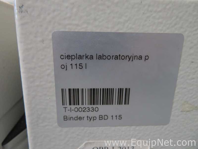 Incubadora Binder BD 115