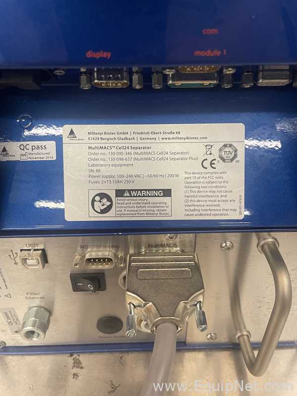 MACS MultiMACS Cell 24 Seperator Separator