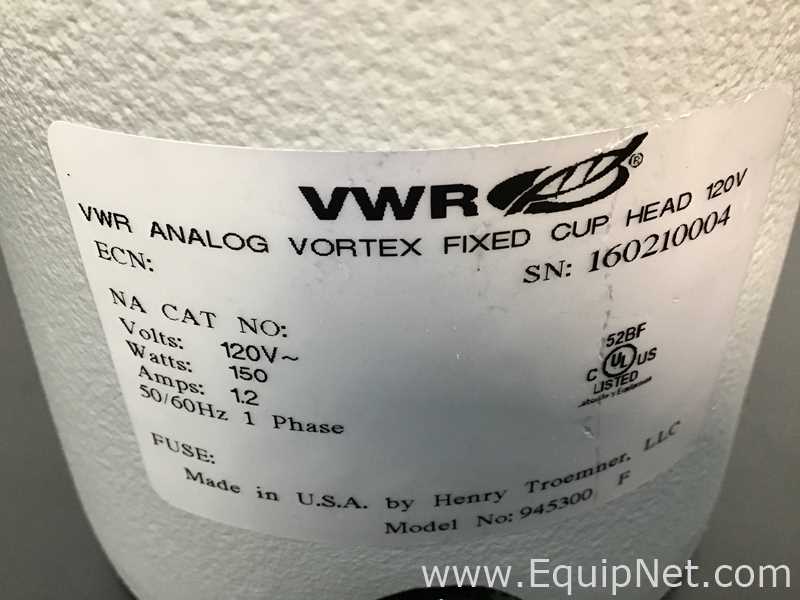 Lot Of 5 VWR 945300 Analog Vortex Mixer