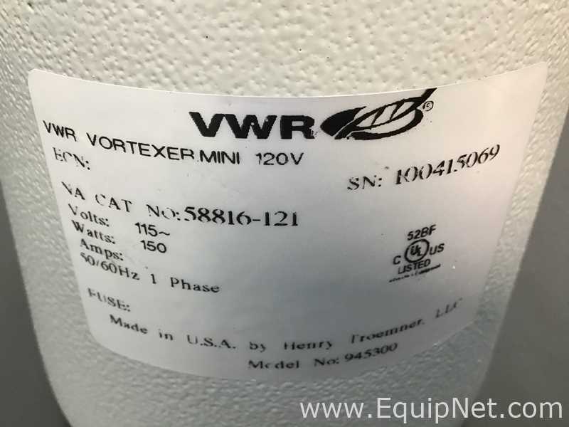 Lot Of 5 VWR 945300 Analog Vortex Mixer