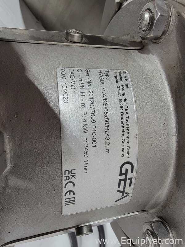 Bomba Centrífugas GEA Hilge GmbH Co. KG Hygia I