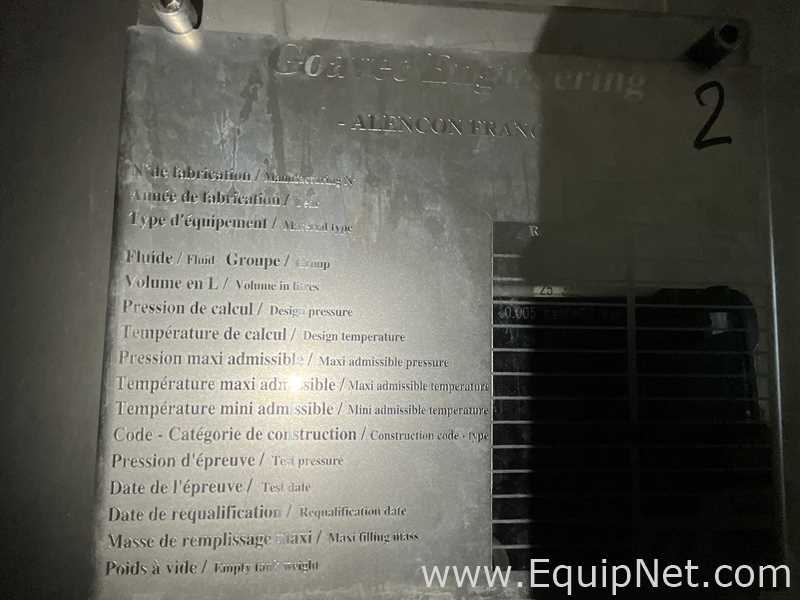 Tanque aço inox Goavec Engineering .  25365 Litros