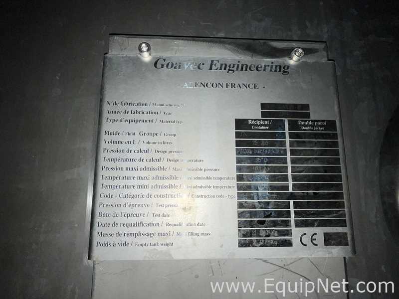 Tanque aço inox Goavec Engineering .  25365 Litros