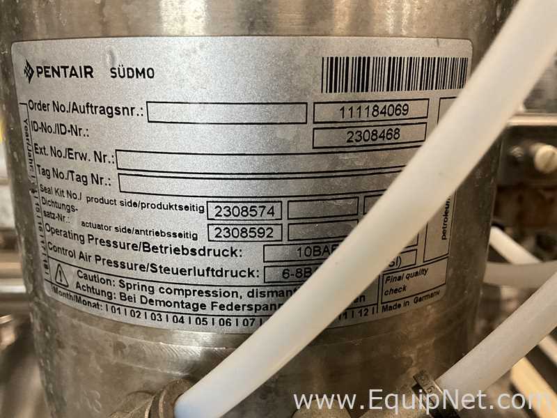 Válvula aço inox Pentair Sudmo