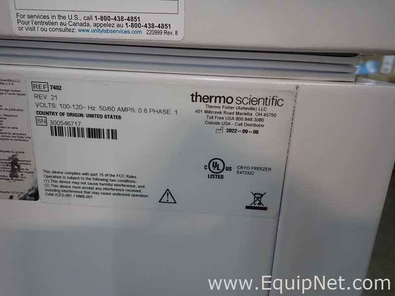 Thermo Scientific 7402 CryoPlus 2 Liquid Nitrogen Freezer