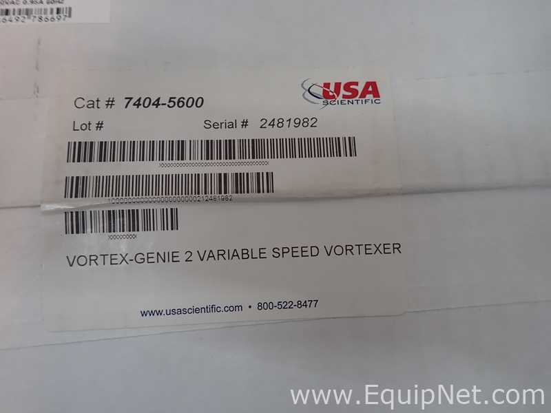 Unused Scientific Industries Inc. 7404-5600 Vortexers